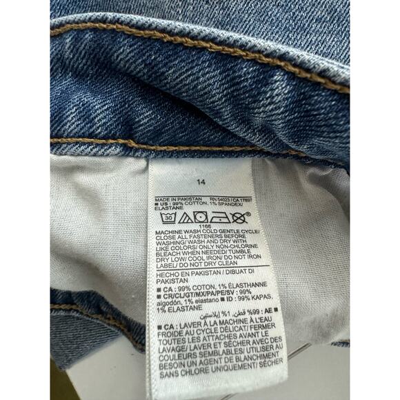 Old Navy High Rise O.G. Loose Jeans Cropped Women's 14 Blue Secret Pockets - Picture 7 of 7